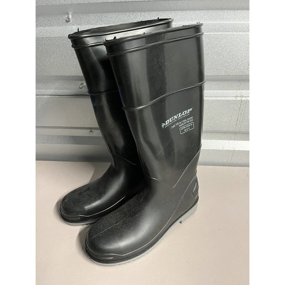 Dunlop Mens Multi Grip Black Boots ASTM F2413-18 M/1/C Steel Toe & Shank Size 7 - Picture 1 of 6